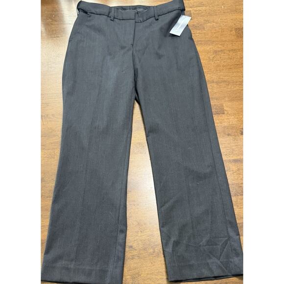 NEW American Airlines Slim Pants Dark Charcoal Wool Blend Stretch Ladies Sz 2 - Picture 2 of 4